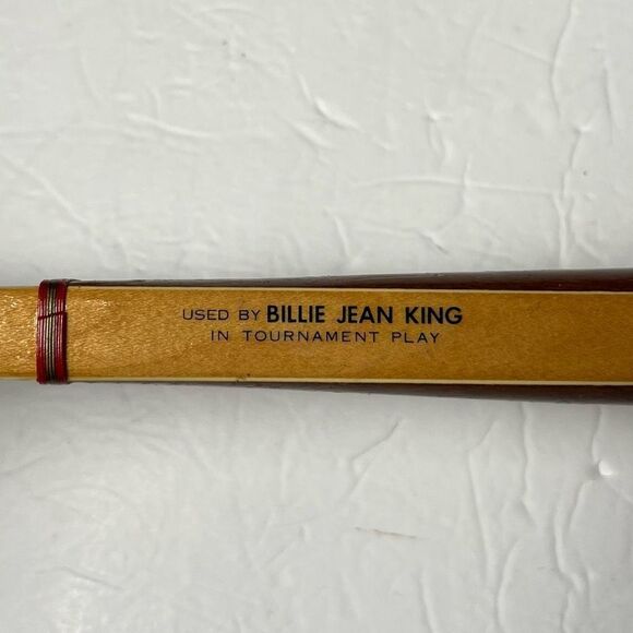 Bancroft Billie Jean King Personal Wooden Tennis Racquet 4 1/2 Light - Picture 11 of 11